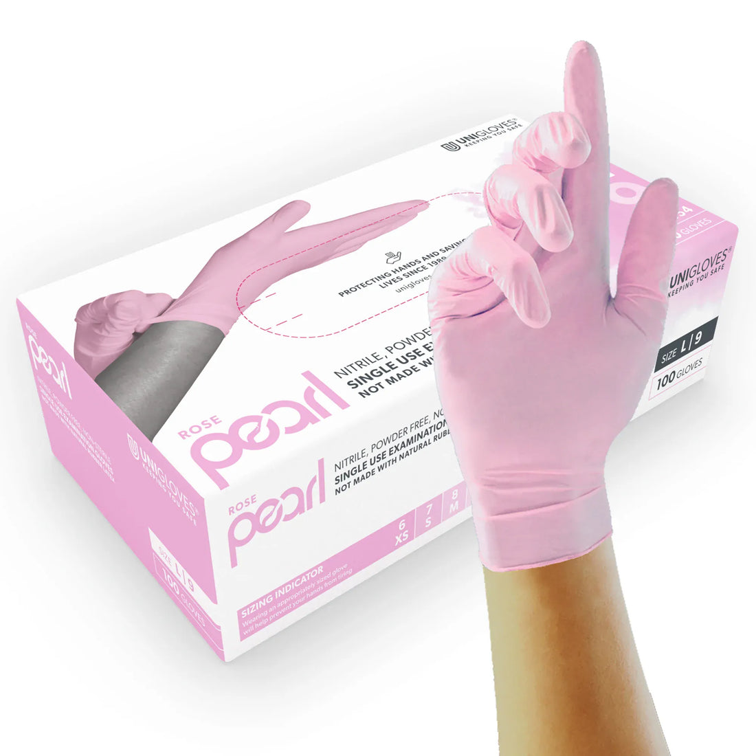 Pink Tattoo Medical Gloves