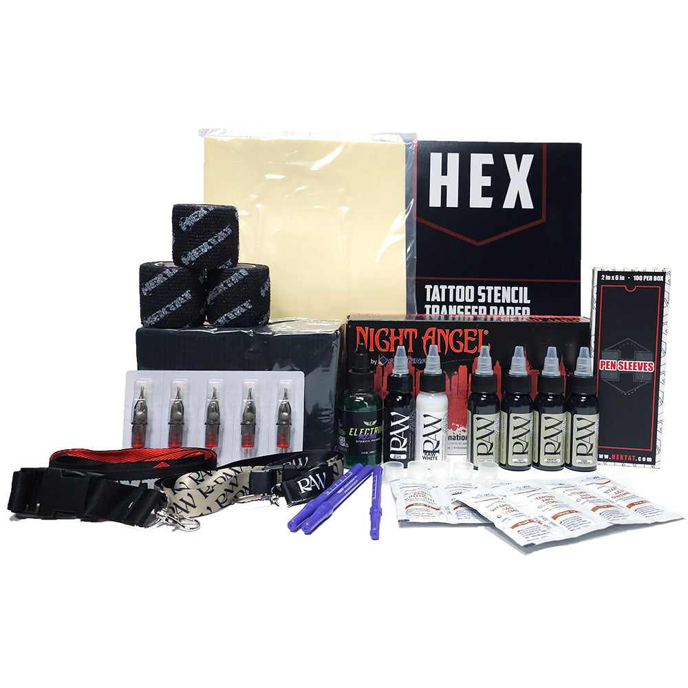 Premium Tattoo Essentials - Black &amp; Grey Kit