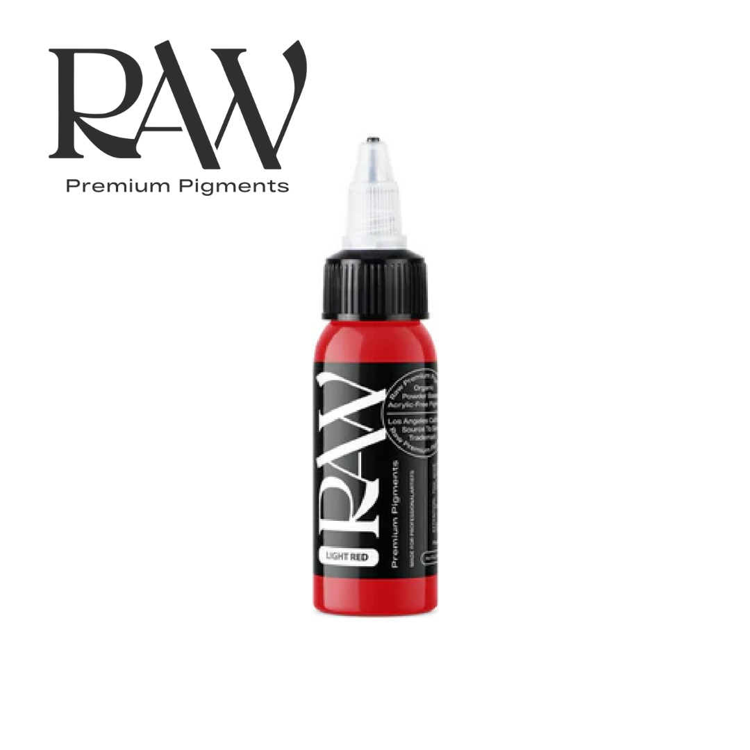 RAW Light Red Ink Logo