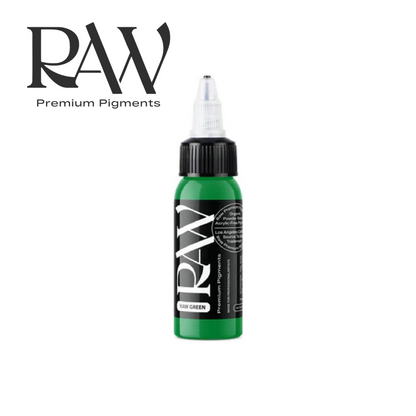 RAW Raw Green Ink Logo