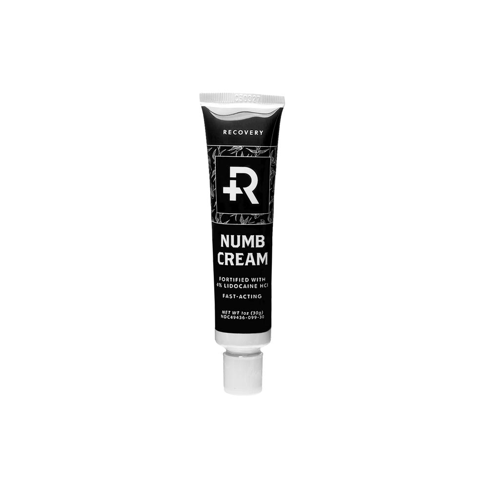 Tattoo Numb Cream by Recovery Front Of Tube