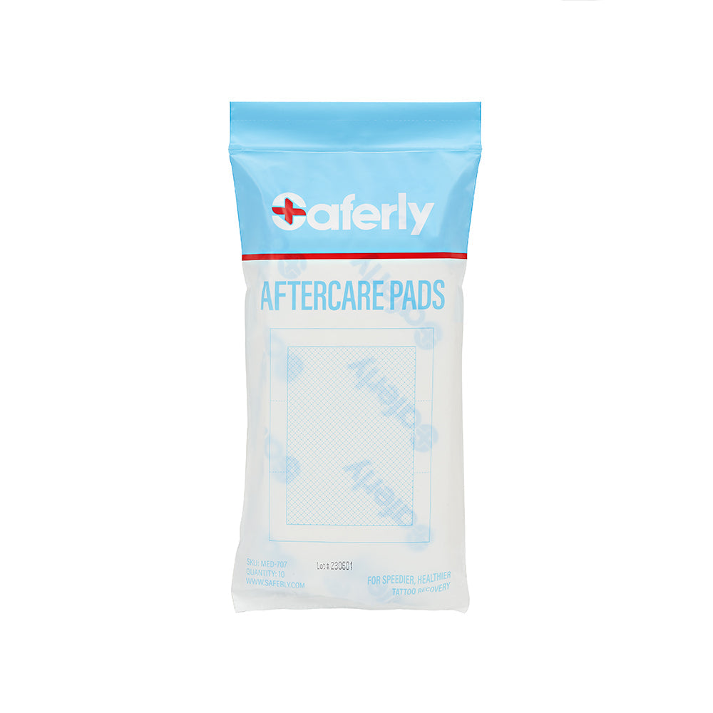Saferly Aftercare Pads Front Packaging