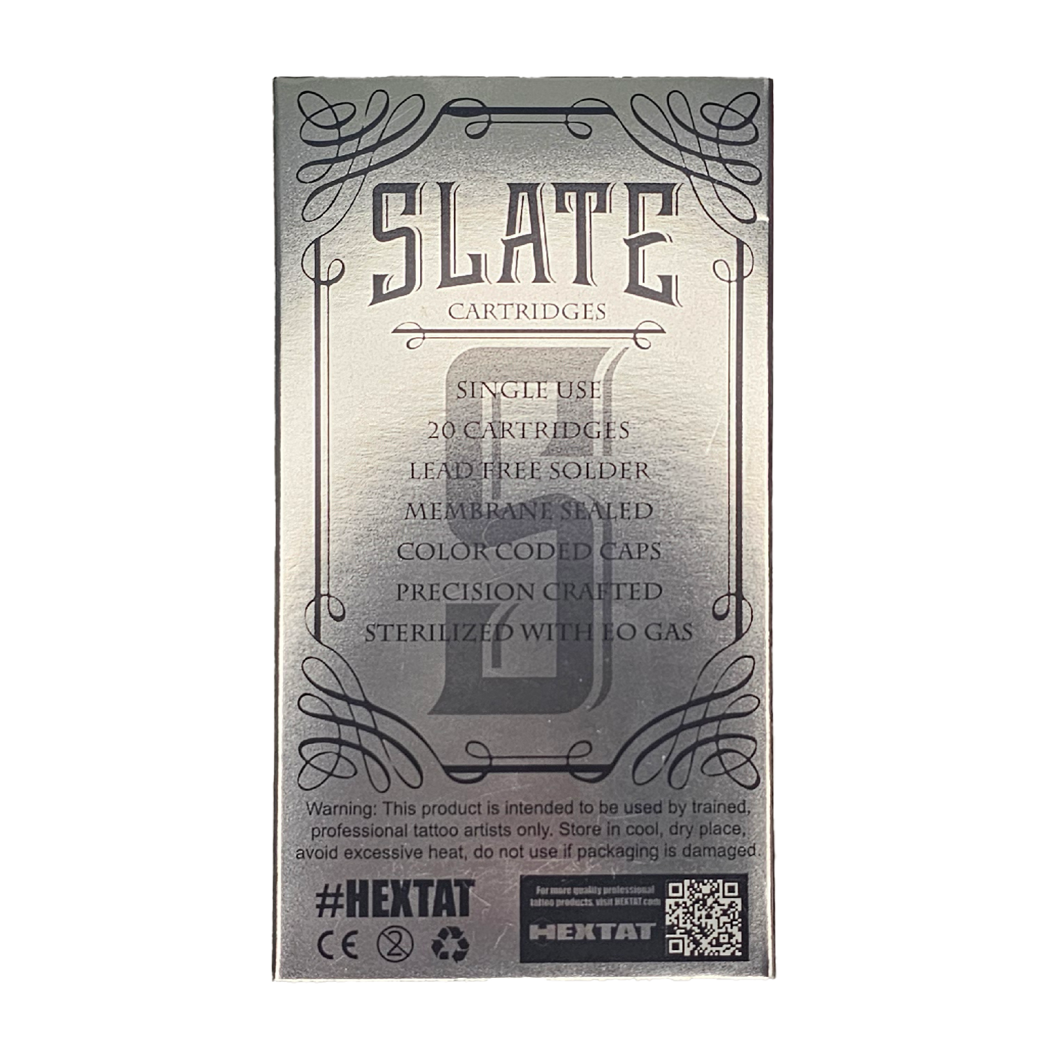 Slate Needle Cartridge 12 Round Shader MT Box Back