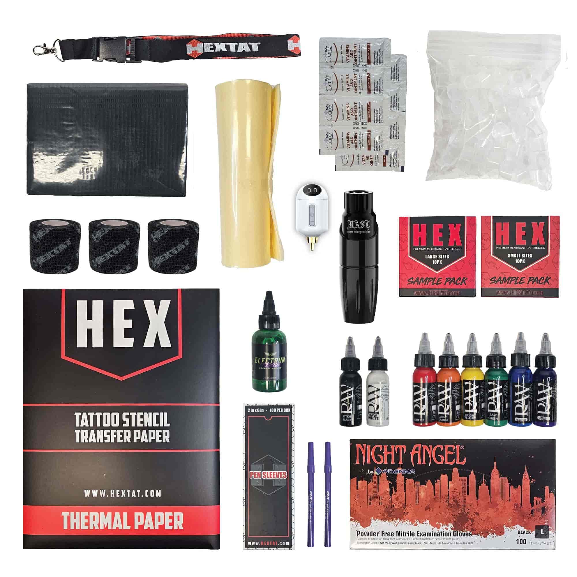 Tier One Premium Tattoo Essentials Color Kit