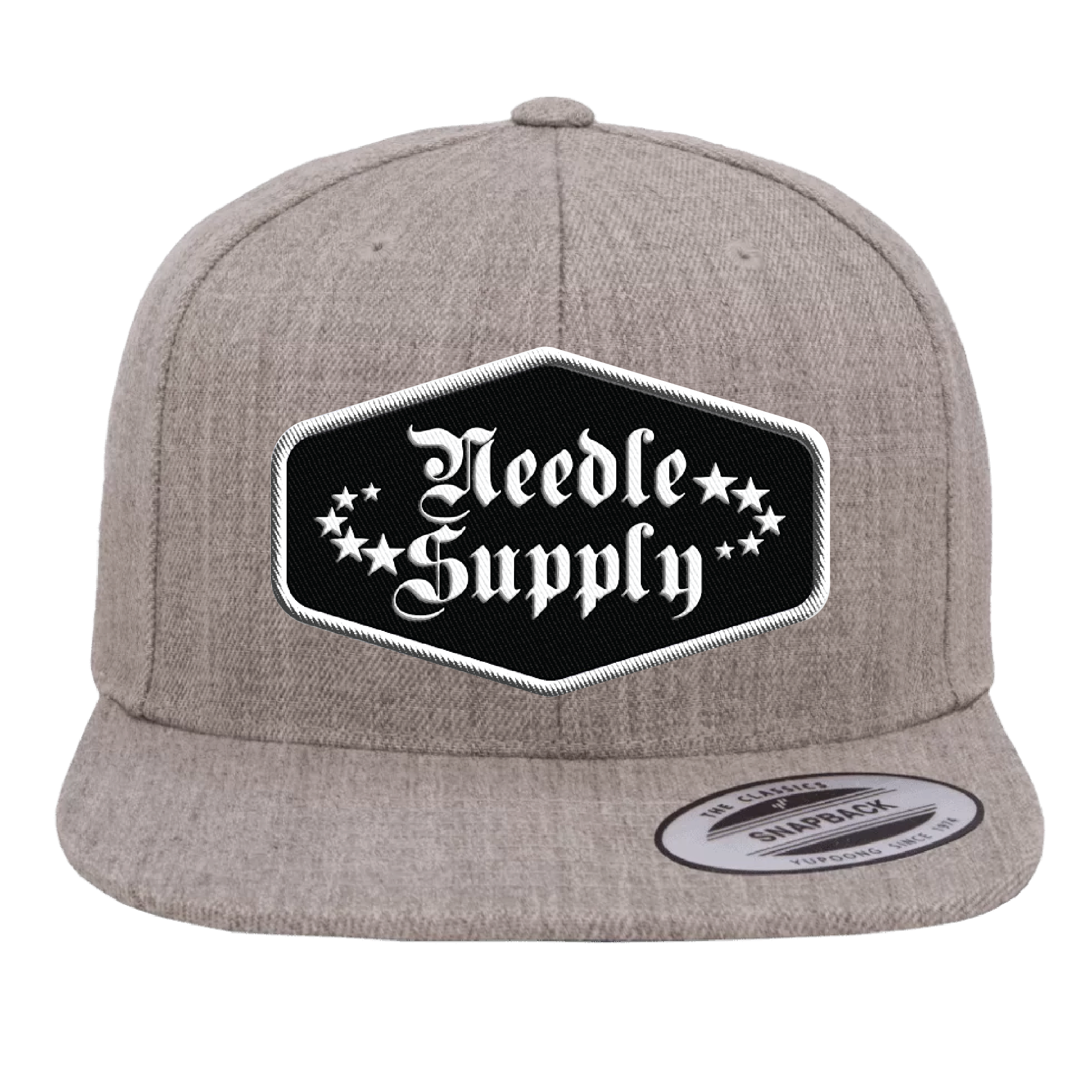 Needle Supply Logo Patch Hat - Heather Grey Snapback