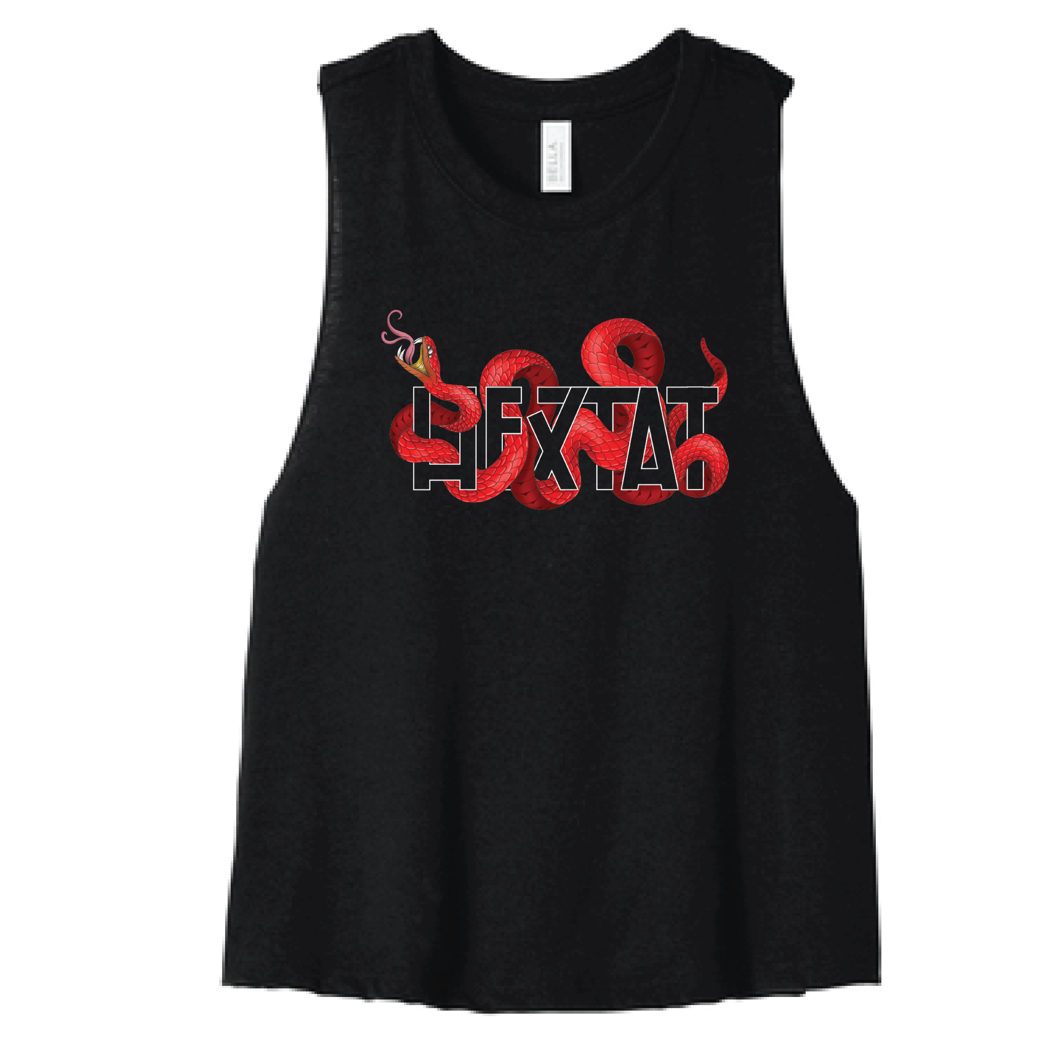 Hextat Snake - Cut-off Crop Tank