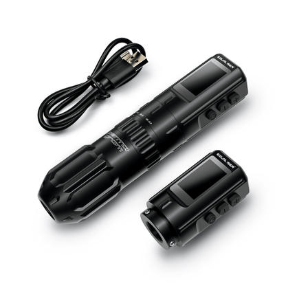 Equaliser Pentagram Tattoo Machine Cable and Extra Battery