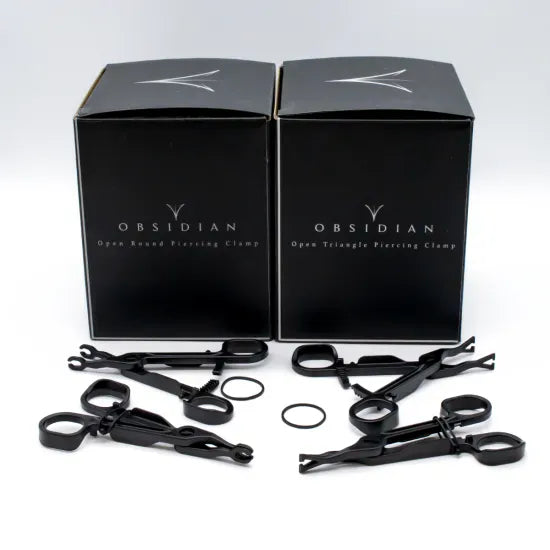 Black Disposable Body Piercing Clamps