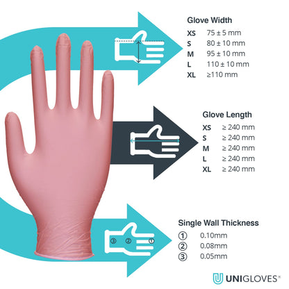 Pink Nitrile Glove