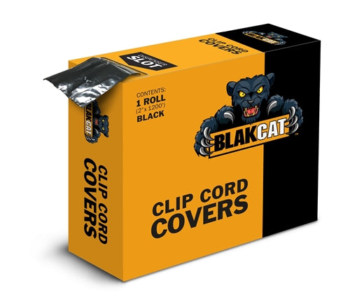 Black Clip Cord Sleeve Roll By BlakCat (2&quot;x1200&
