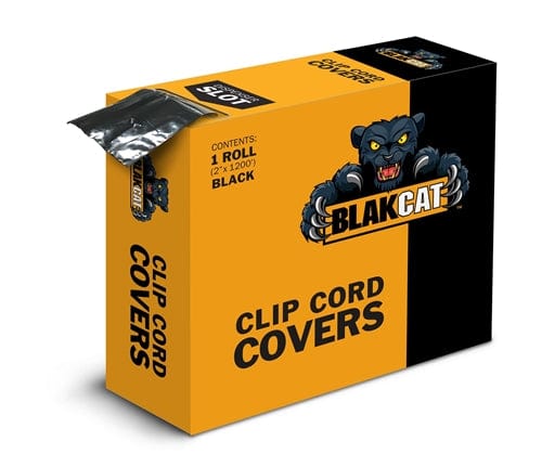 Black Clip Cord Sleeve Roll By BlakCat (2"x1200&