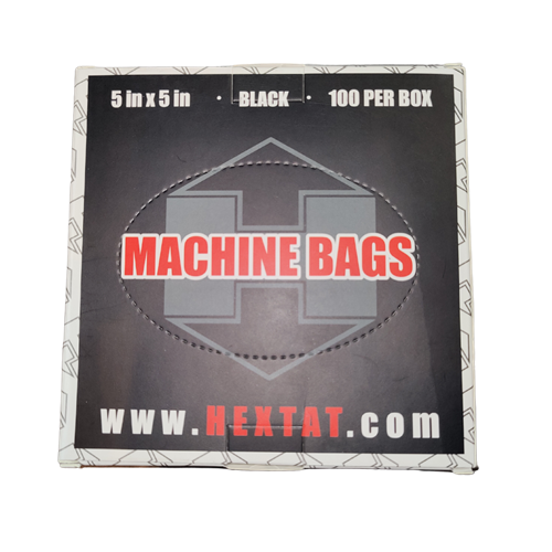 HEXTAT Black Machine Bags (Box of 100)