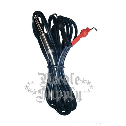 Black Silicone Clip Cord With Spring