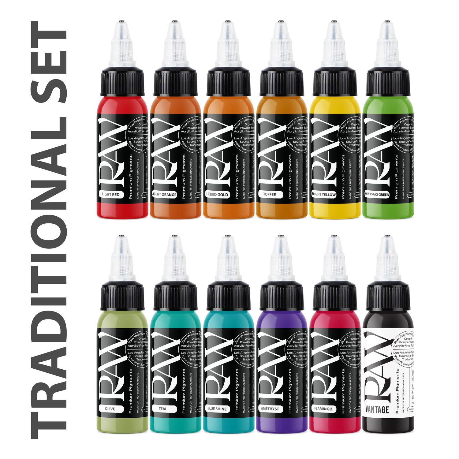 Raw Premium Pigments - Traditional Set (1oz)