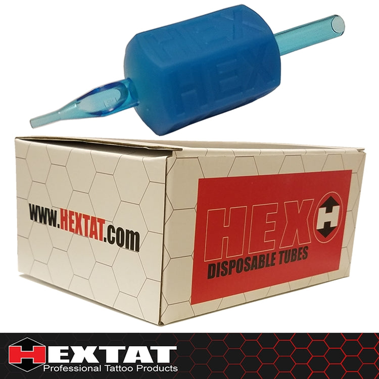 HEXTAT 1.25&quot; HEX Disposable Tubes - Flat/Magnum Closed Tip (Box of 10)